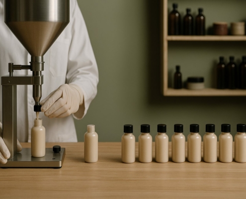 Remplissage et fermeture – Aromadunes Lab